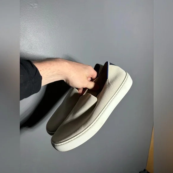 Rothy’s Original Slip On Sneakers in White Womens Size 8.5 - Picture 2 of 6